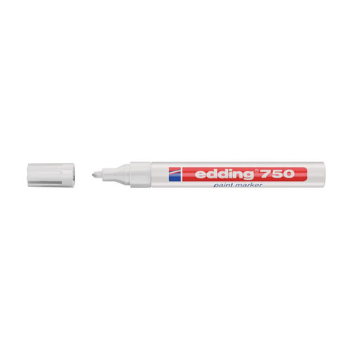 Marcador Edding 750 Branco Cx 10un