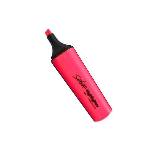 Marcador Fluorescente Rosa Pack 10
