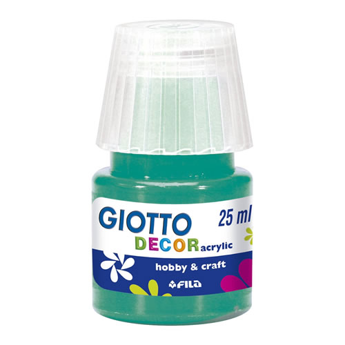 Tinta Acrilica Giotto Decor 25ml Verde - Pack 6