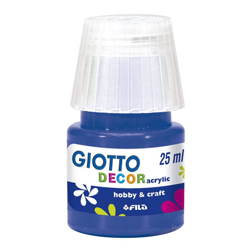 Tinta Acrilica Giotto Decor 25ml Azul - Pack 6