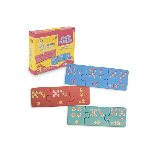 Puzzle Match it! Adição e Subtração