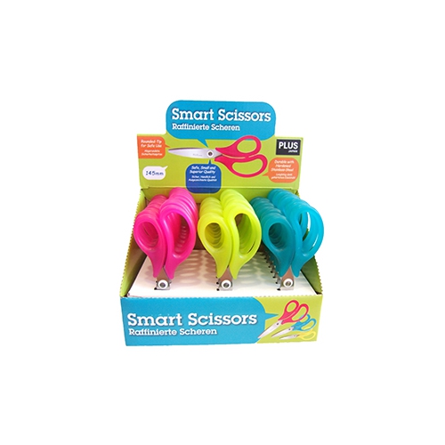 Expositor Tesouras 14,5cm Plus Cores Sortidas 24un