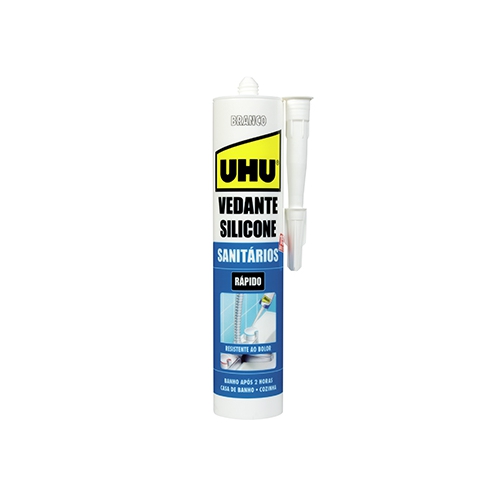 Silicone Sanitários e Cozinhas Branco UHU 280ml