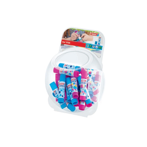 Cola Stick Tesa Fantasia Azul/Rosa 10gr - Pack 48