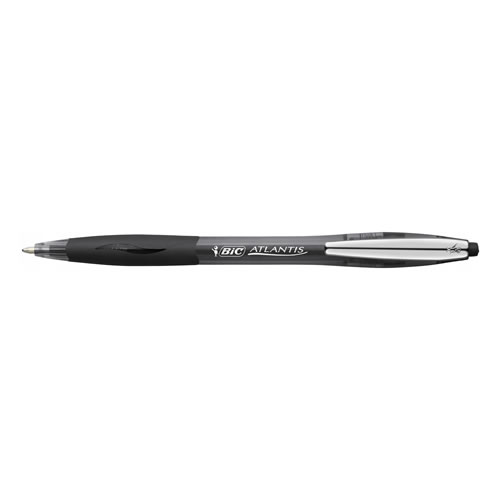 Esferográfica Ball Point Atlantis 1mm Preto- Cx 12