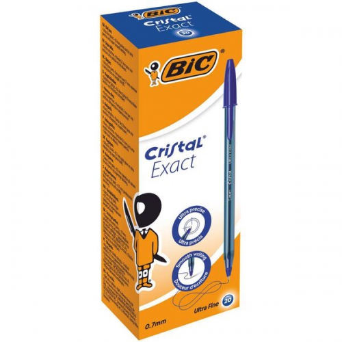 Esferográfica BIC Cristal Exact 0,7mm Azul - 20un