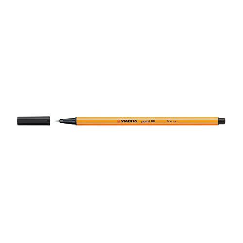 Marcador Stabilo Point 88 Preto - 1un