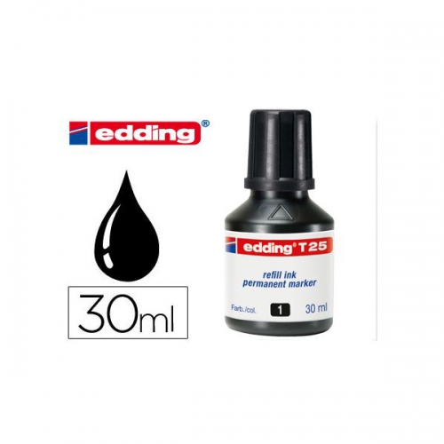 Recarga Marcadores Permanentes Edding T-25 Preto