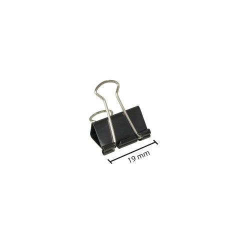 Molas para papeis 19mm Cx 12un