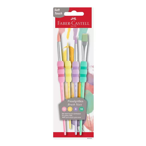 Pincel Faber-Castell Soft Touch Pastel - 4un
