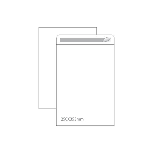 Envelopes Saco Branco 250x353mm 90gr Autodex -50un