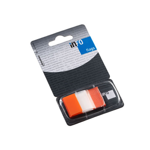 Separador Tape Flags Laranja - Pack 3