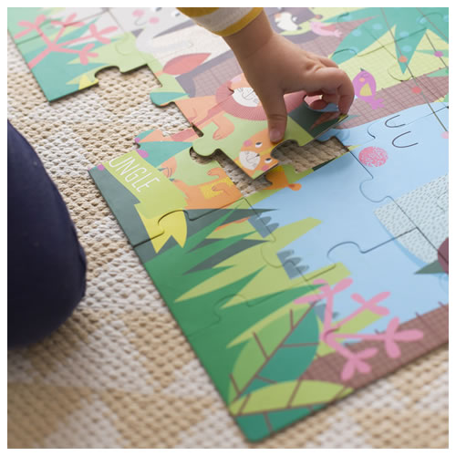 Puzzle Selva 24 Peças Caixa Metálica