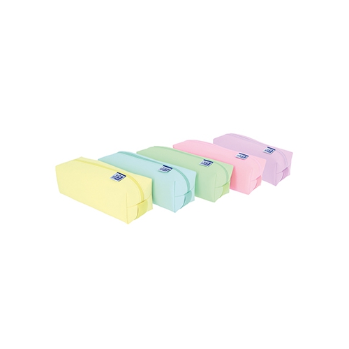 Estojo Quadrado Grande Oxford Live&Go Cores Pastel