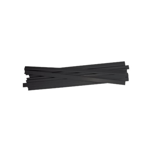 Baguete PVC 5mm Preto - Pack 100un