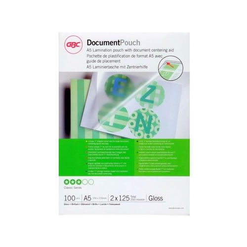 Bolsa Plastificação GBC A5 125 Mic. Cx100