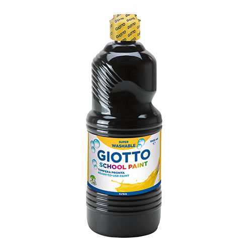 Guache Líquido Giotto Escolar 1L - Preto