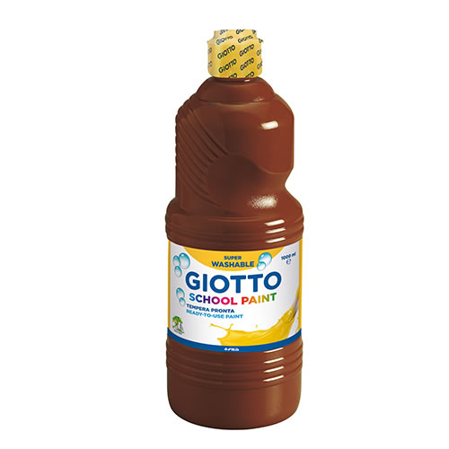 Guache Líquido Giotto Escolar 1L - Castanho