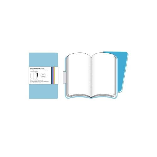 Volant de Bolso Liso Moleskine Azul Claro - 2un