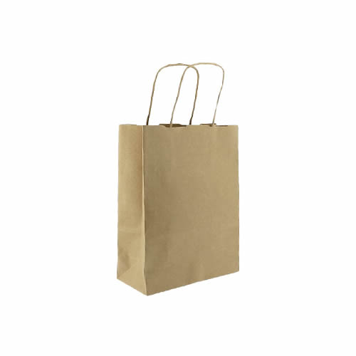 Saco 18x08x23cm Papel Kraft c / Asas 115g 350un