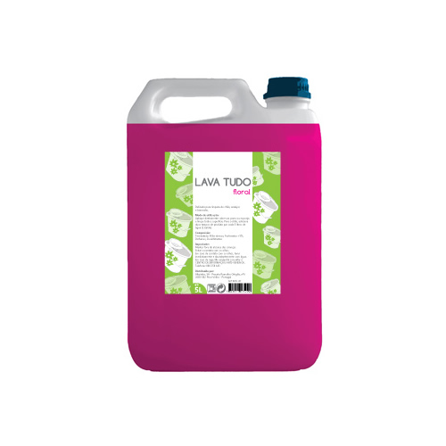 Detergente Lava Tudo Floral - 5 Litros