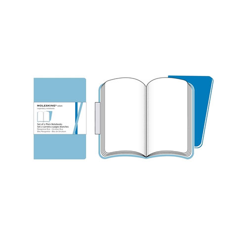 Volant de Bolso Liso Moleskine Azul Escuro - 2un