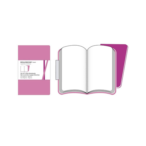 Volant de Bolso Liso Moleskine Rosa - 2un