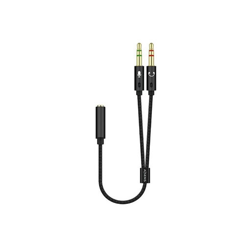 Adaptador Jack 3.5 Fêmea - 2x Jack 3.5 Macho 25cm