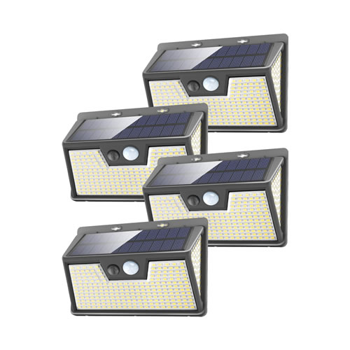 Luz solar com sensor de movimento - 4 unidades