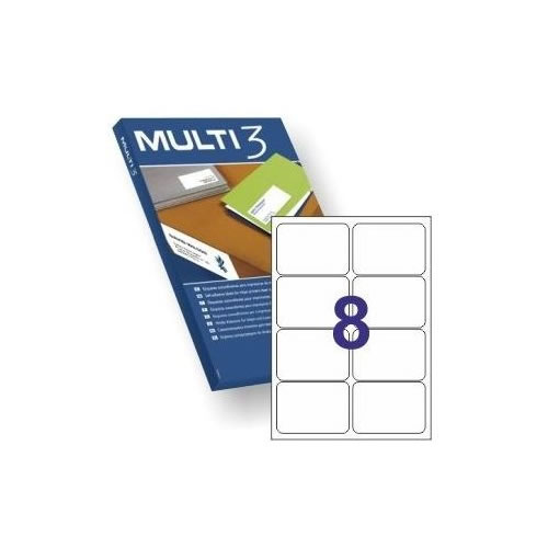 Etiquetas 99,1x67,7 Multi3 100 Folhas A4 800un