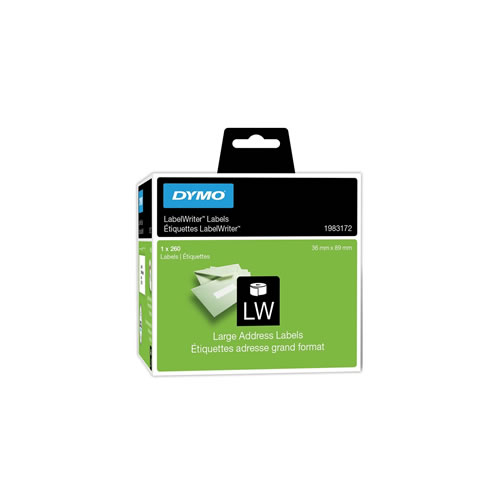 Etiquetas Papel Compatível Dymo 89mmx36mm Branco