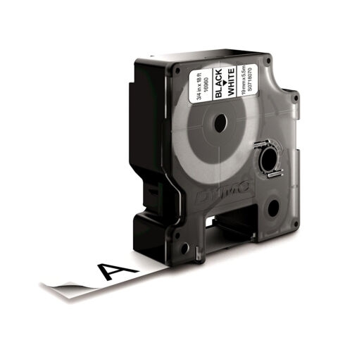 Fita Dymo Poliester D1 16959 19mmx5.5m Preto/Bra.