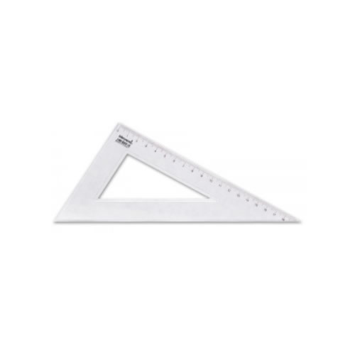 Esquadro Plástico Cristal Smart Office 45º 21cm 