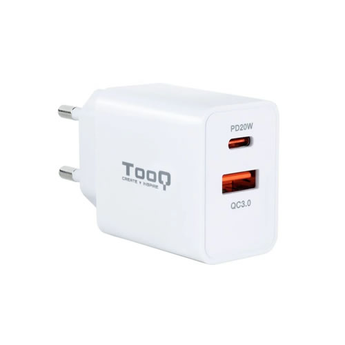 Carregador de Parede 1 x USB Tipo-C 1 x USB - 20W