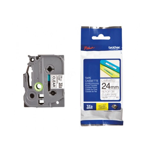 Fita Original Brother TZe151 Preto/Transp. 24mm